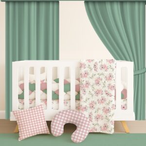 Handcrafted custom cot bedding set, featuring personalized printed and premium hypo-allergenic baby safe fabric, designed for elegant nursery décor. Cinnamon and Spice
