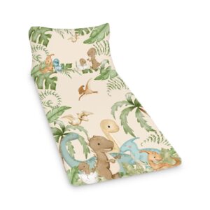 Dinosaur Nap Pad / Travel Nap Pad – Dino World Beige (Adventure) | Cinnamon & Spice South Africa Cinnamon and Spice baby nap pad with soft padding, designed for comfortable naps at home, daycare, or on the go.