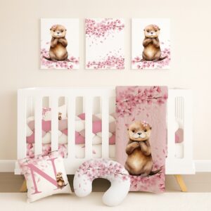 Handcrafted custom cot bedding set, featuring personalized printed and premium hypo-allergenic baby safe fabric, designed for elegant nursery décor. Cinnamon and Spice