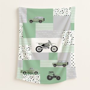 Soft blush floral fleece blanket with customized designs, perfect for baby snuggles and nursery coziness