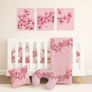 Handcrafted custom cot bedding set, featuring personalized printed and premium hypo-allergenic baby safe fabric, designed for elegant nursery décor. Cinnamon and Spice