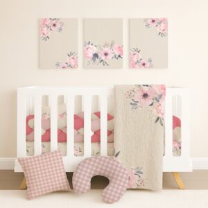 Handcrafted custom cot bedding set, featuring personalized printed and premium hypo-allergenic baby safe fabric, designed for elegant nursery décor. Cinnamon and Spice