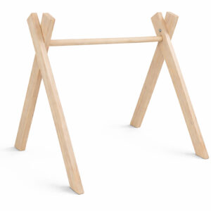 All Natural Wooden Baby Gym Frame Only | Cinnamon & Spice South Africa Minimalist wooden baby gym frame in natural wood A-frame design