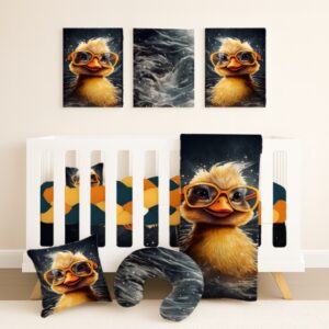 Handcrafted custom cot bedding set, featuring personalized printed and premium hypo-allergenic baby safe fabric, designed for elegant nursery décor. Cinnamon and Spice