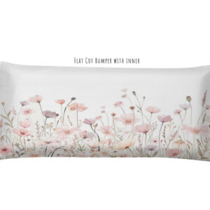 Wild Flower Dream | Flat Cot Bumper Cover ONLY – NO INNER | Cinnamon & Spice South Africa Wild Flower Dream | Flat Cot Bumper Cover ONLY - NO INNER