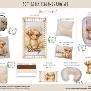 Handcrafted custom cot bedding set, featuring personalized printed and premium hypo-allergenic baby safe fabric, designed for elegant nursery décor. Cinnamon and Spice