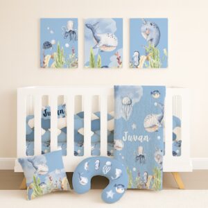 Handcrafted custom cot bedding set, featuring personalized printed and premium hypo-allergenic baby safe fabric, designed for elegant nursery décor. Cinnamon and Spice