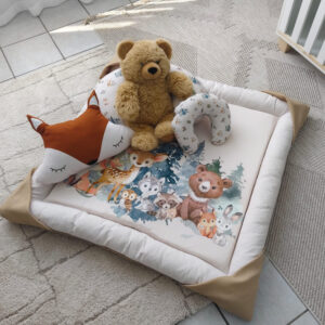 Enhance your baby’s playtime and rest with our versatile Baby Playmat. Designed for comfort and functionality, this playmat features a soft, cushioned surface ideal for tummy time, which helps strengthen your baby’s muscles and improve motor skills.