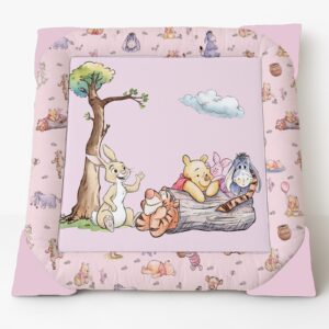 Winnie the Pooh and Friends Drawing Simple Pink | Themed Nursery Floor Playmat | Cinnamon & Spice South Africa Enhance your baby’s playtime and rest with our versatile Baby Playmat. Designed for comfort and functionality, this playmat features a soft, cushioned surface ideal for tummy time, which helps strengthen your baby’s muscles and improve motor skills.