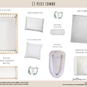13 Piece Baby Cot Bedding Combo | Custom Nursery Set